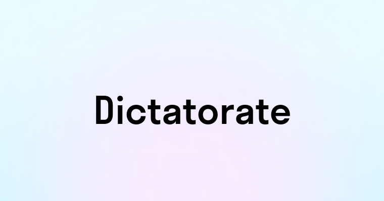 Dictatorate