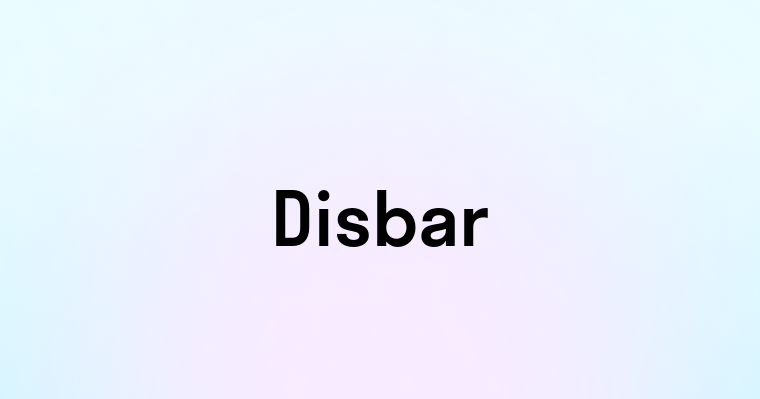 Disbar