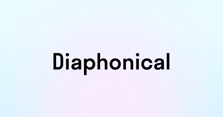 Diaphonical