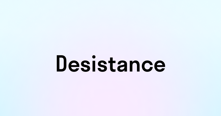 Desistance