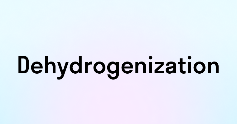 Dehydrogenization