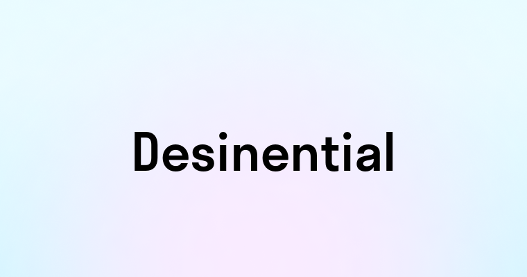 Desinential