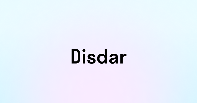 Disdar