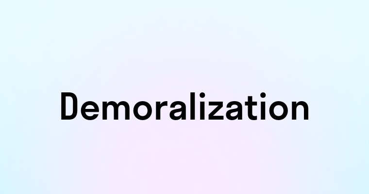 Demoralization