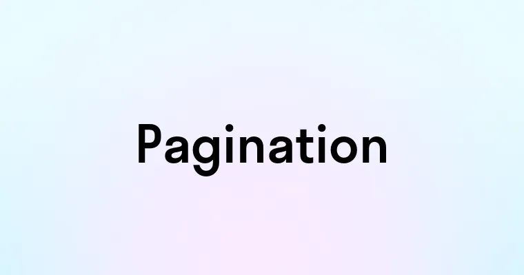 Pagination