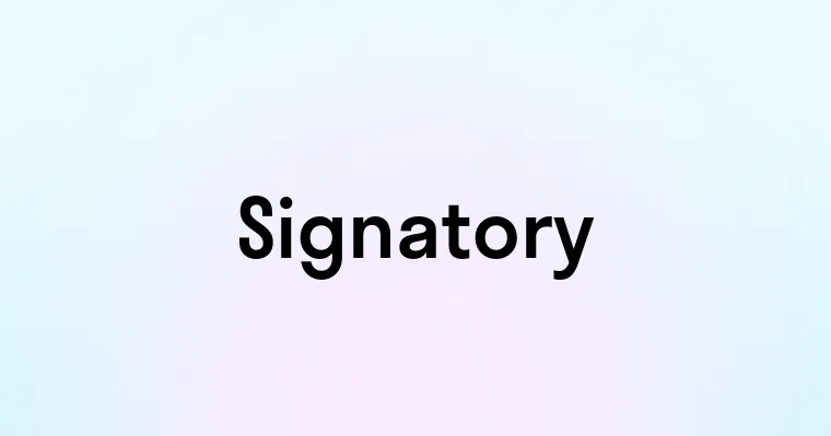 Signatory