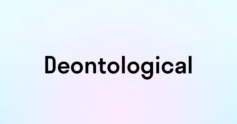 Deontological