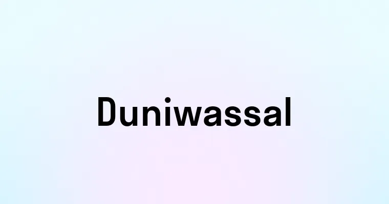 Duniwassal