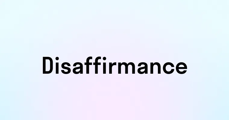 Disaffirmance