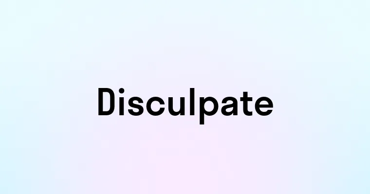 Disculpate