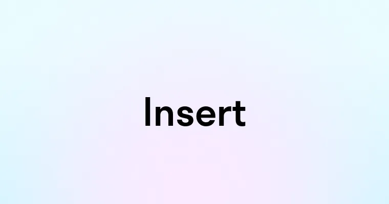 Insert