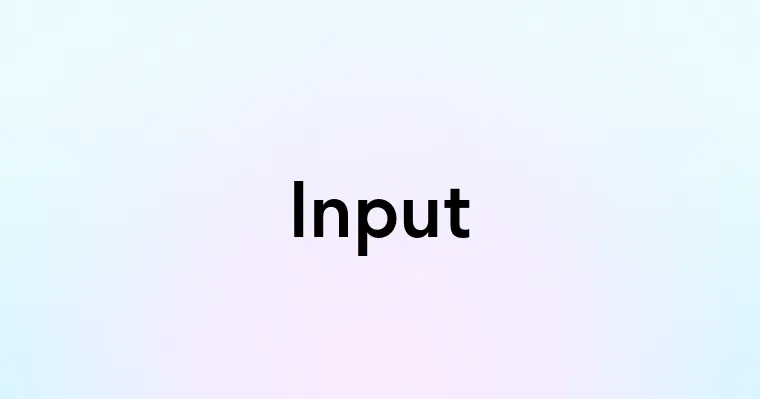 Input