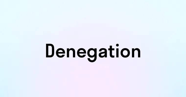 Denegation