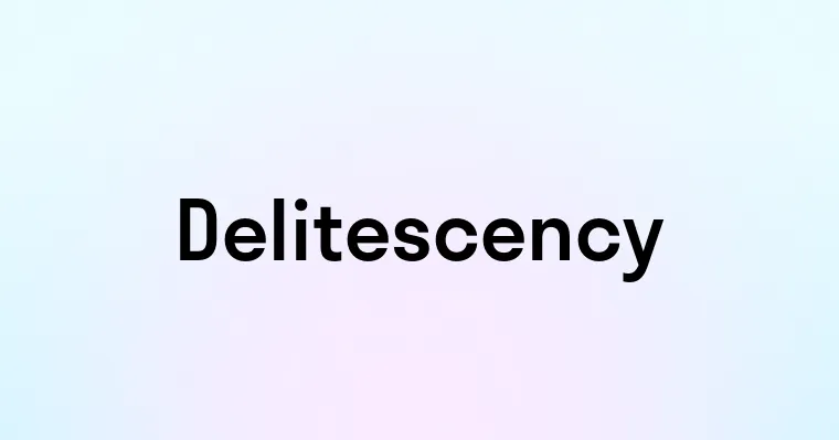 Delitescency