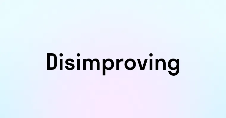 Disimproving