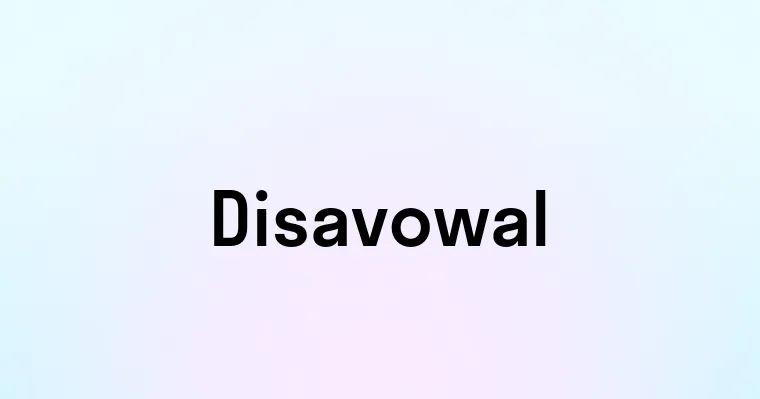 Disavowal