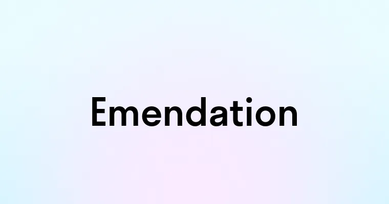 Emendation