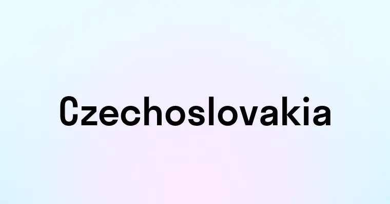 Czechoslovakia