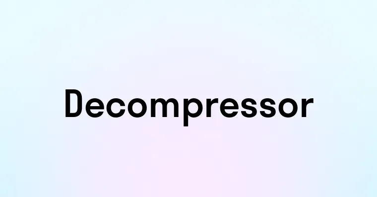 Decompressor