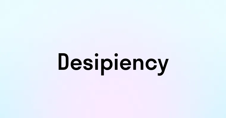 Desipiency