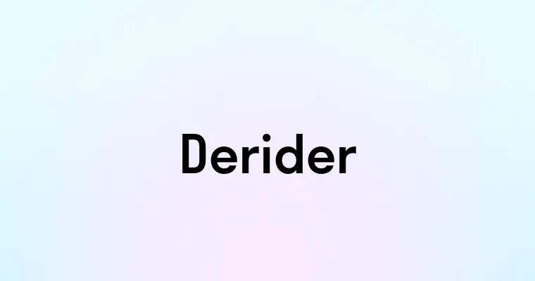 Derider