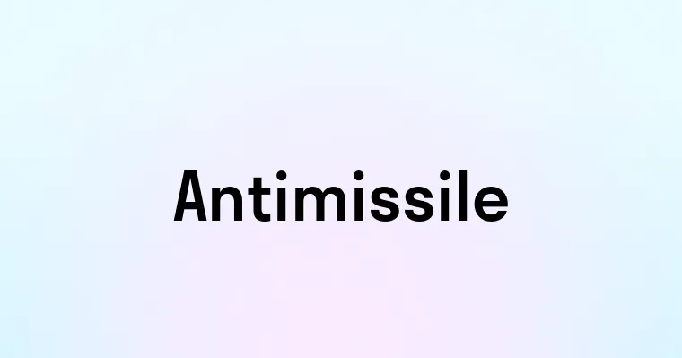 Antimissile