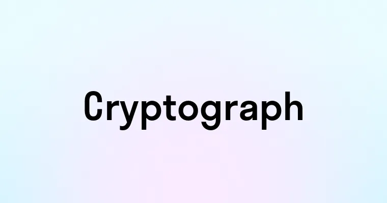 Cryptograph