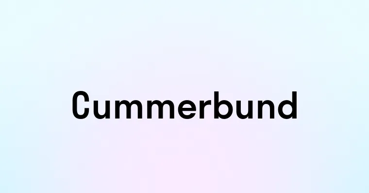 Cummerbund