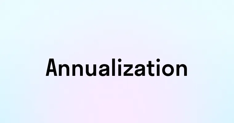 Annualization