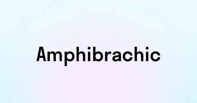 Amphibrachic