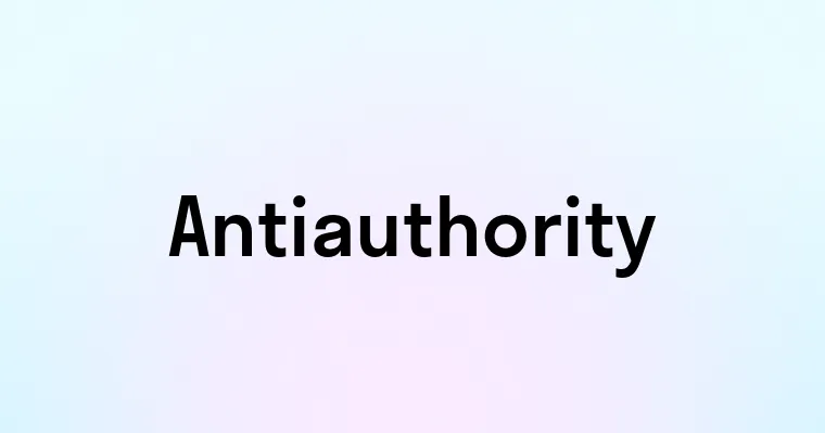 Antiauthority