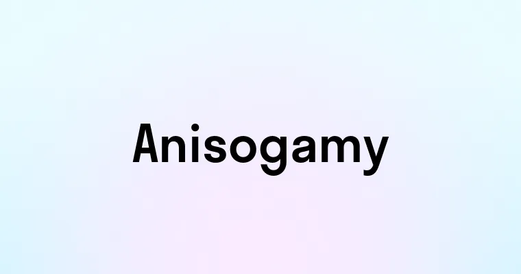 Anisogamy