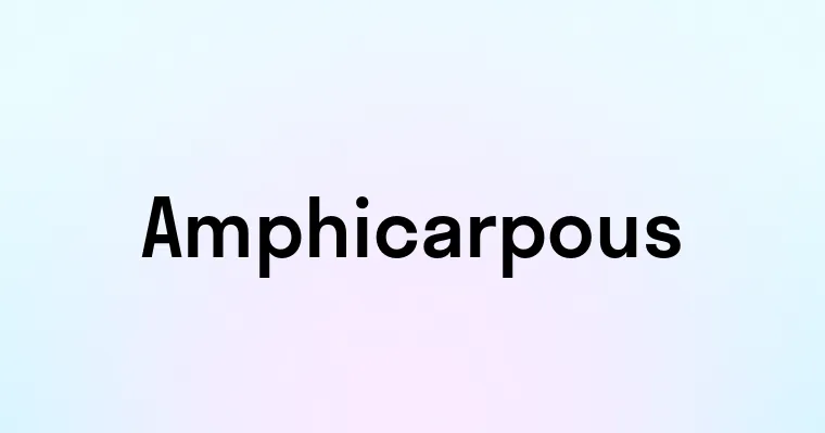 Amphicarpous