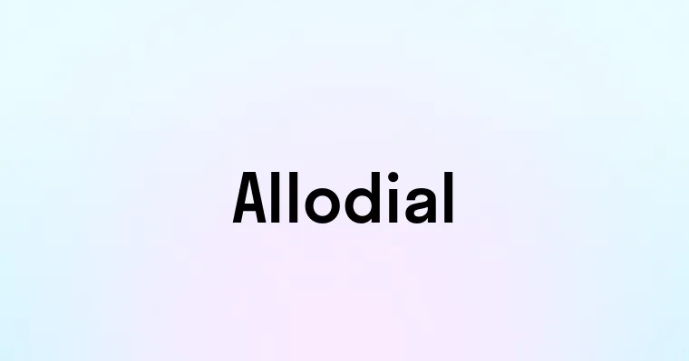 Allodial