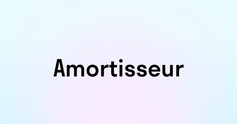 Amortisseur