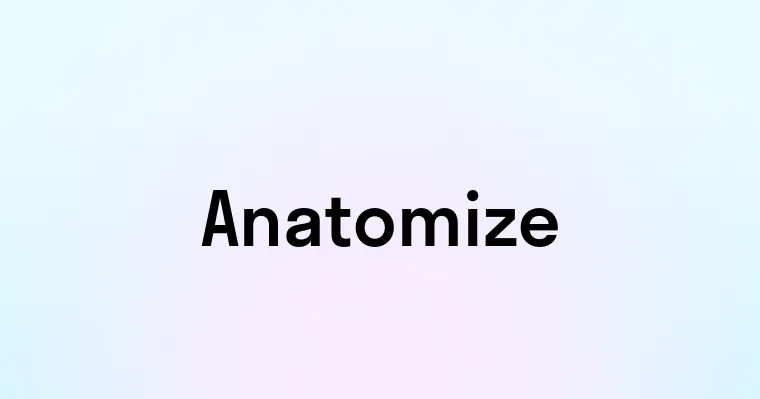 Anatomize