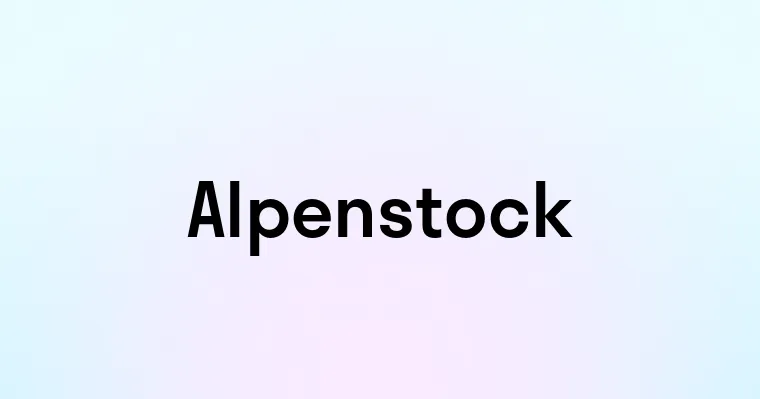 Alpenstock