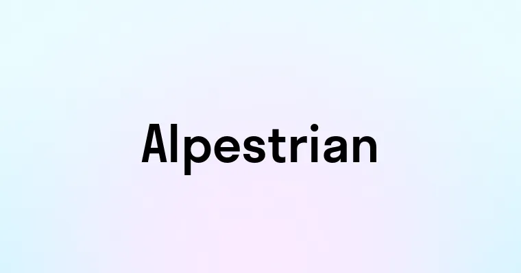 Alpestrian