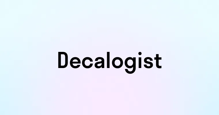 Decalogist