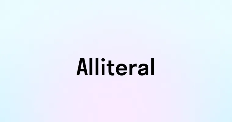 Alliteral