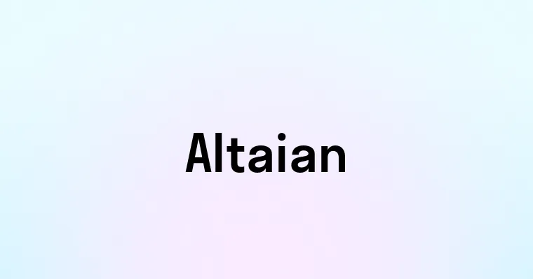 Altaian