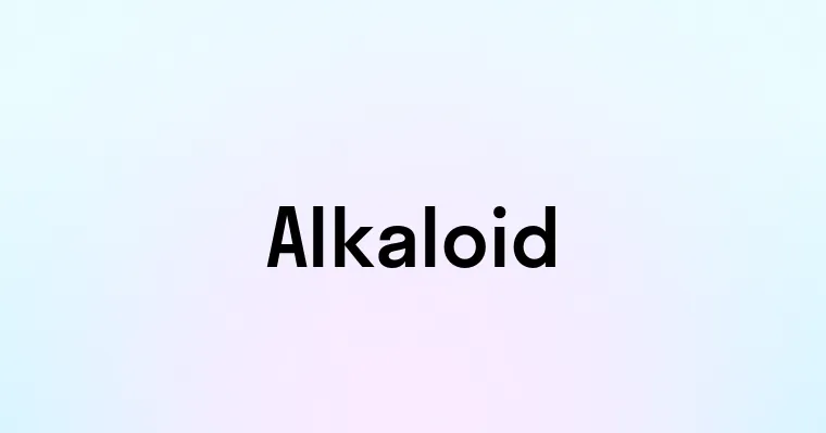 Alkaloid