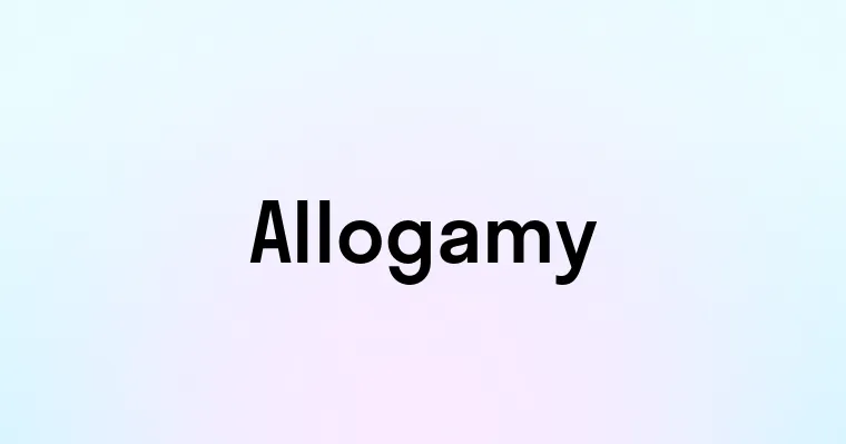 Allogamy