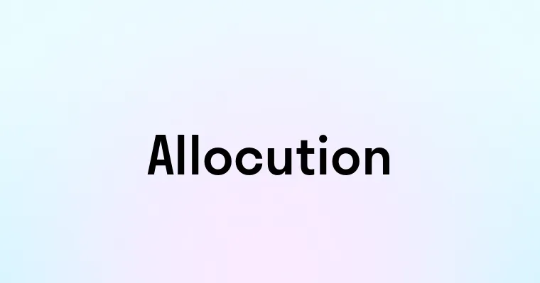 Allocution