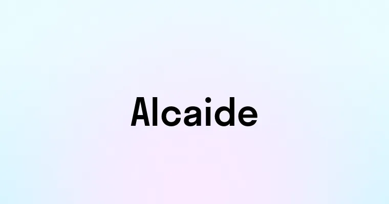 Alcaide