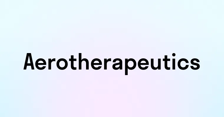 Aerotherapeutics