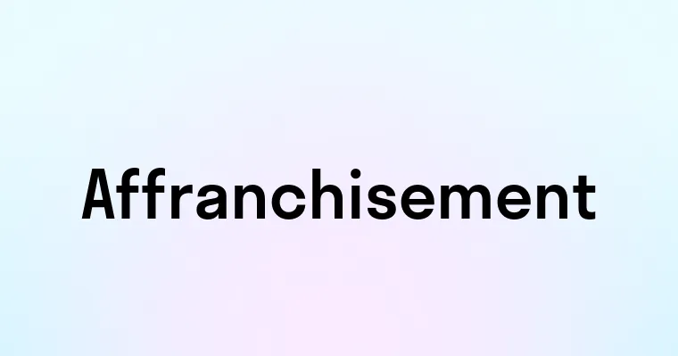 Affranchisement