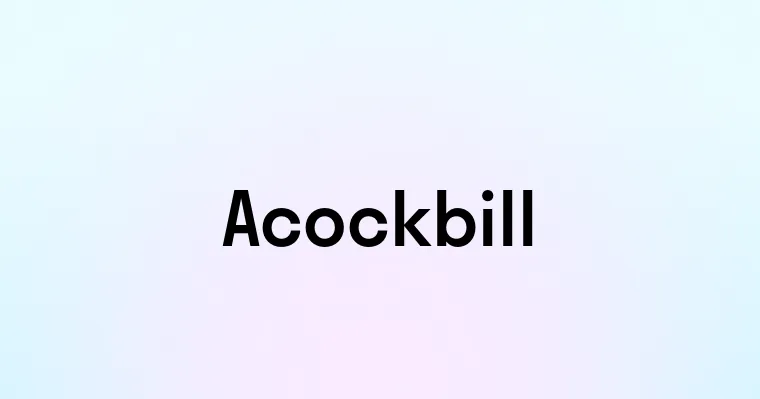 Acockbill