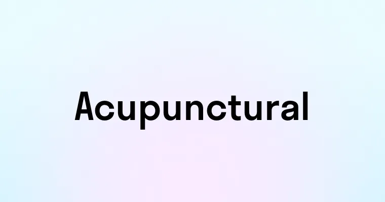 Acupunctural