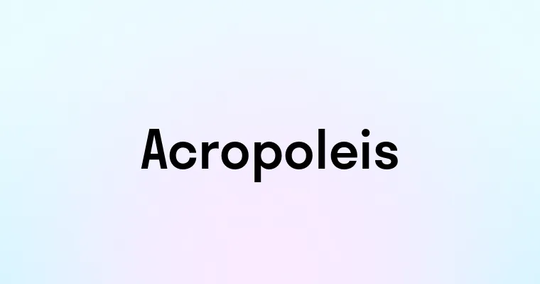 Acropoleis